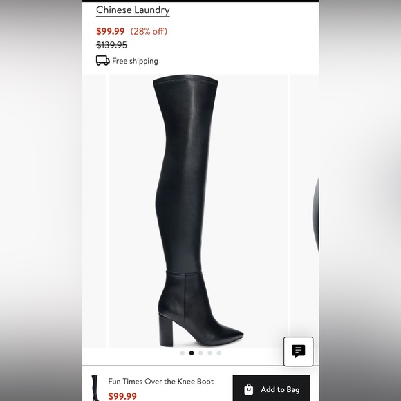 Chinese Laundry over the knee boot. - Picture 1 of 11